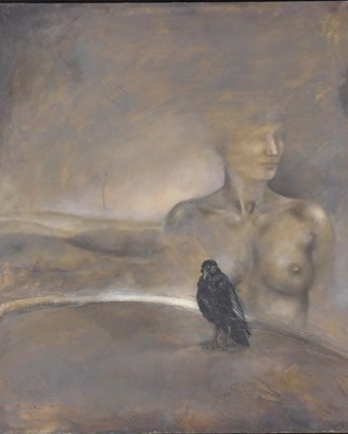 Lot 307 - Anna Lentsch (b.1943). La Nuit, oil on canvas,...