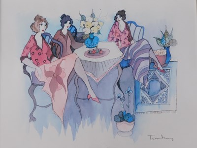 Lot 228 - Itzchak Tarkay (1935-2012). Blissful Moments,...