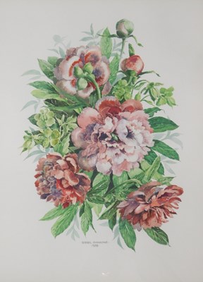 Lot 340 - Bobbie Simmons (20thC). Still life flowers,...